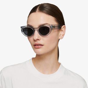 Anine Bing Emma Sunglasses in Clear Blue